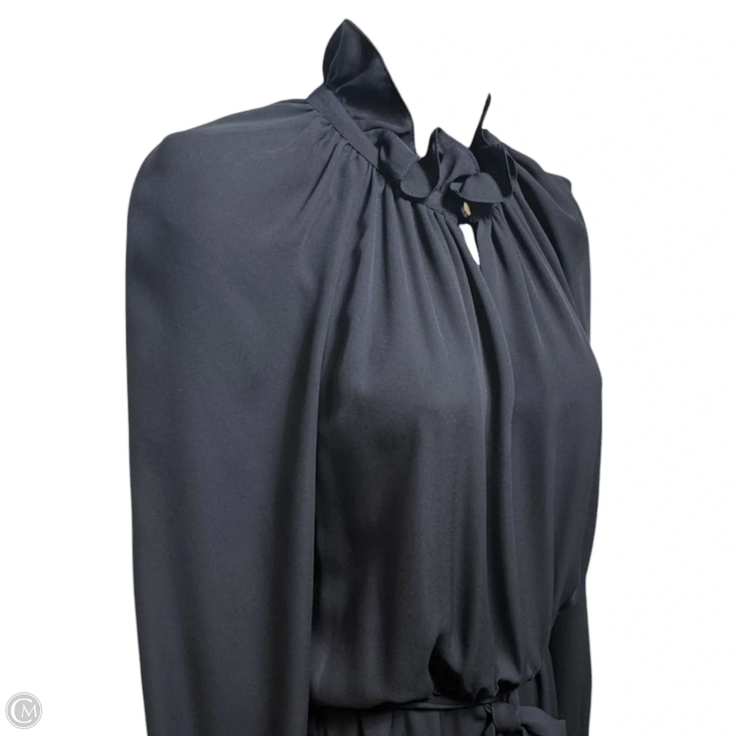 Long Dress With Victorian Collar By In Black, Size: 2 (Fr 34)