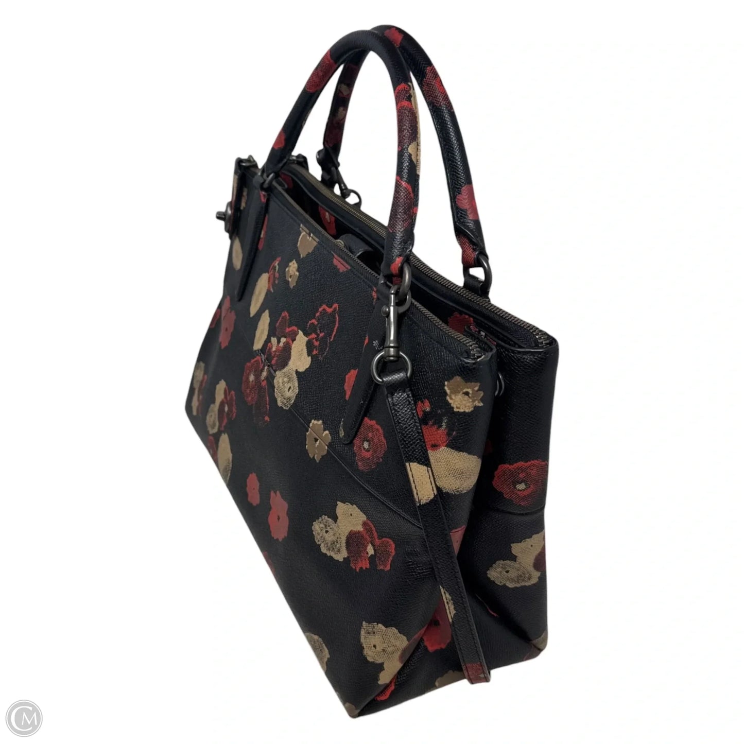 Borough Turnlock Handbag Designer By Coach, Size: Medium