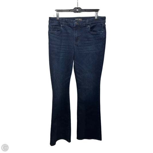 Natalie Mid Rise Flare Jeans By Kut In Blue Denim, Size: 10