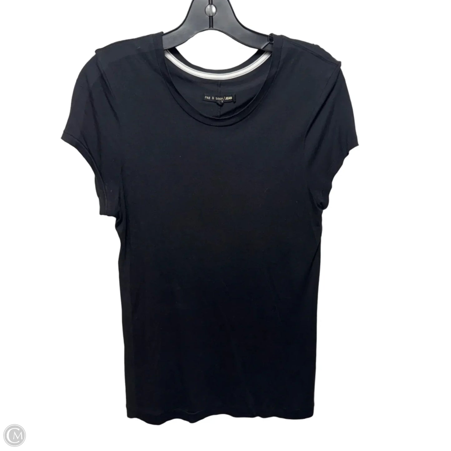 Top Short Sleeve Basic By Rag And Bone In Black, Size: L