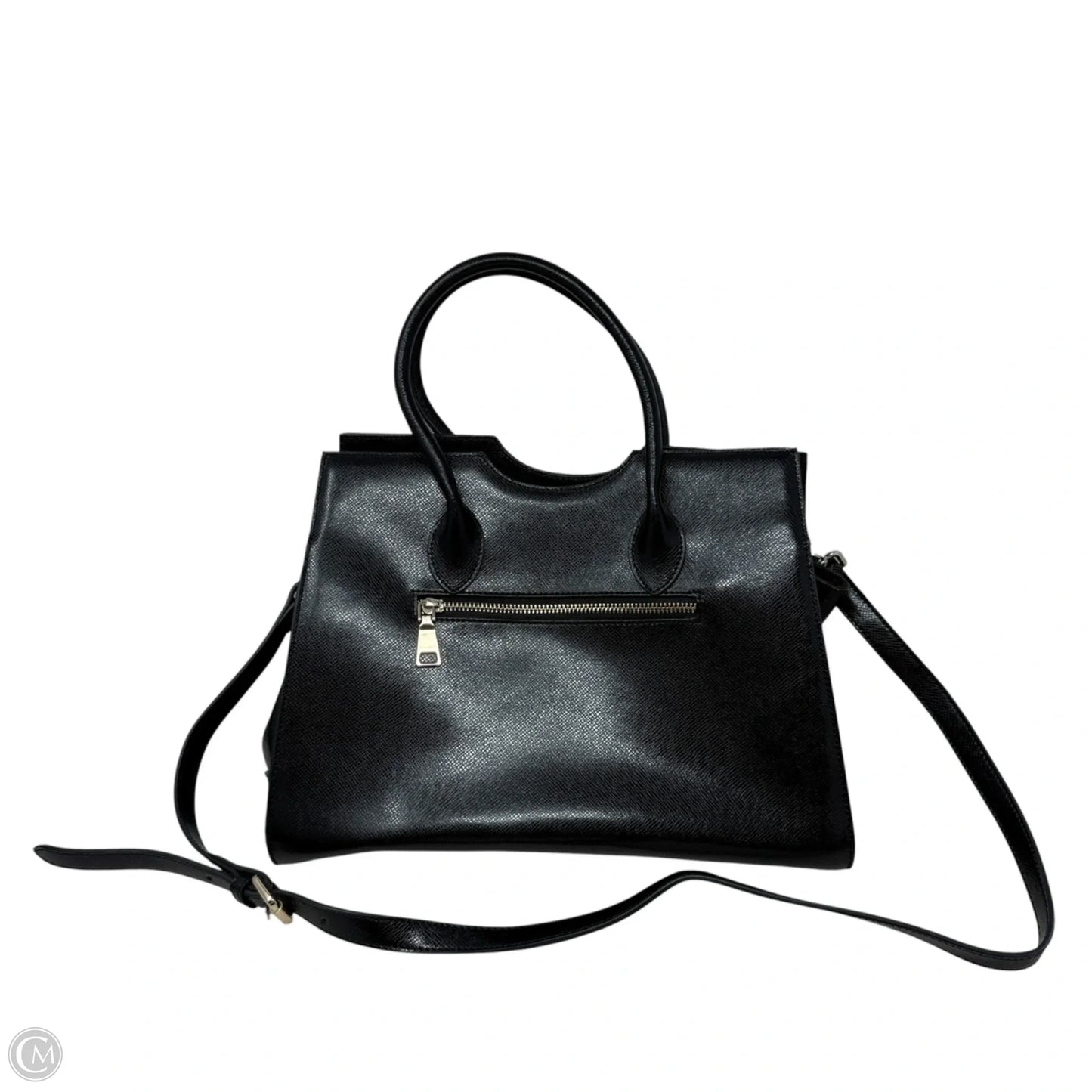 Handbag Leather By Fineplus, Size: Medium