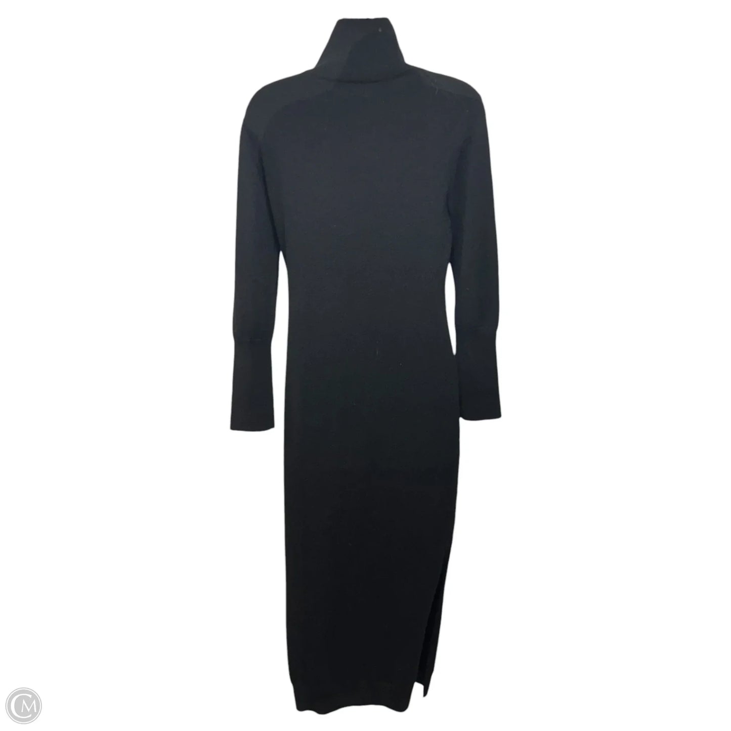 Signature Cashmere Turtleneck Dress with Slits By Naadam In Black, Size: XS