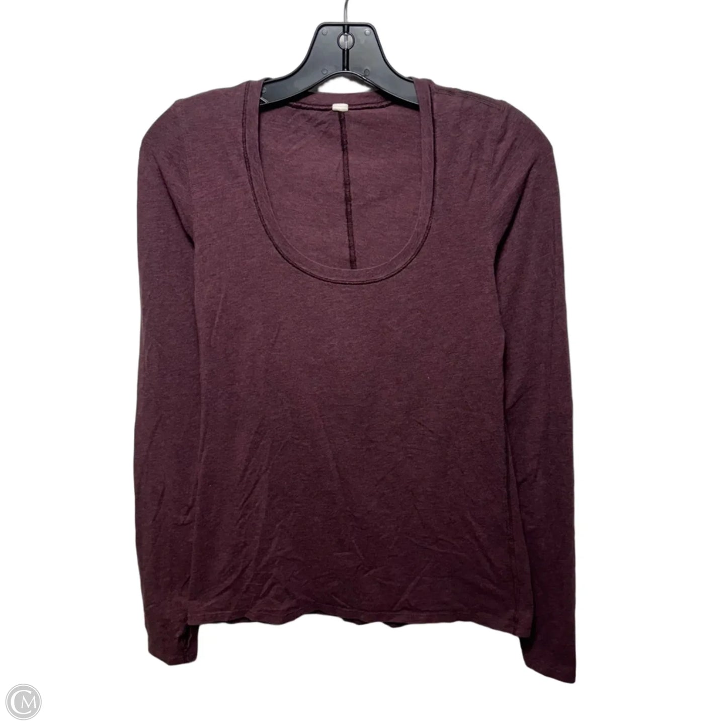 Athletic Top Long Sleeve Crewneck By Lululemon In Maroon, Size: S/M ESTIMATED