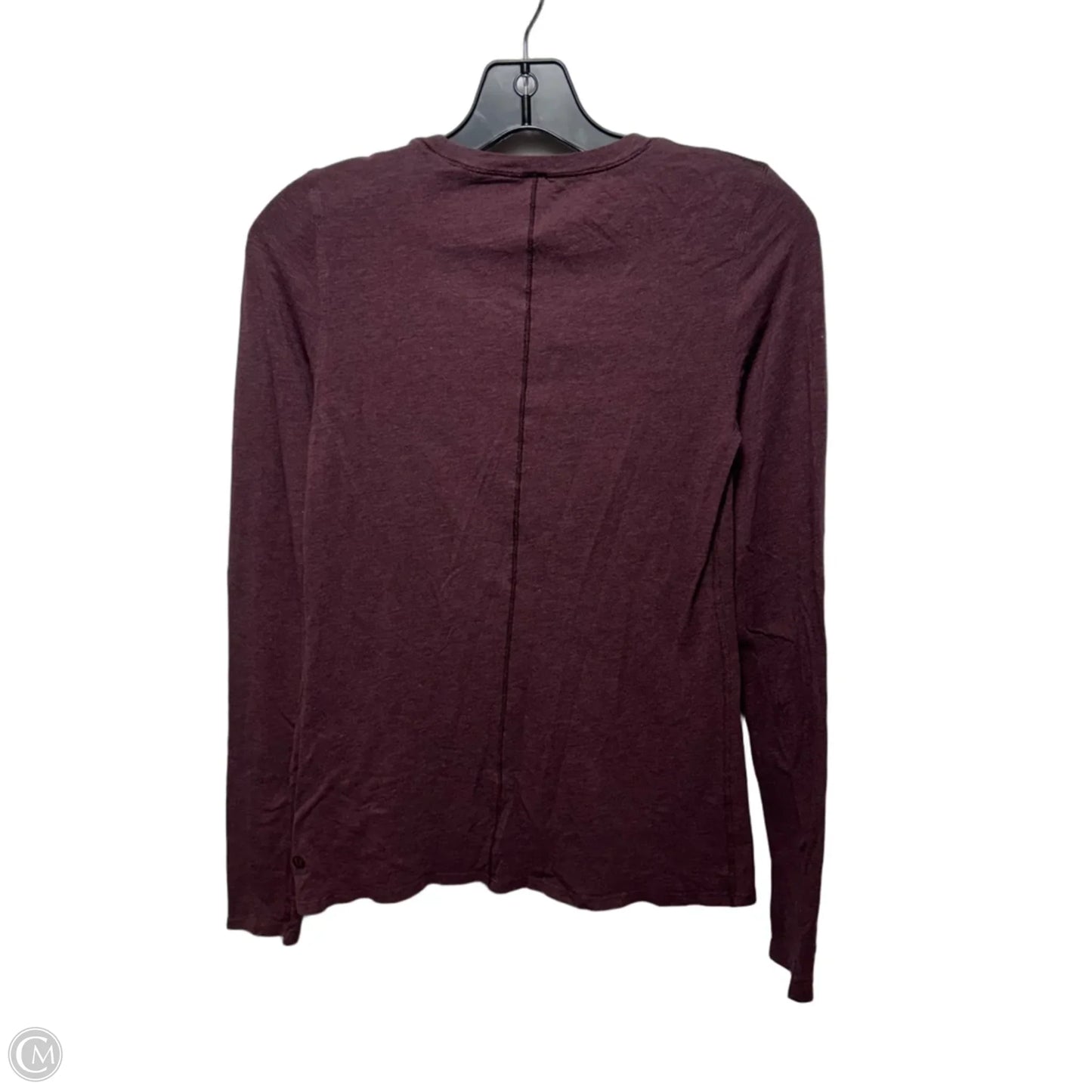 Athletic Top Long Sleeve Crewneck By Lululemon In Maroon, Size: S/M ESTIMATED