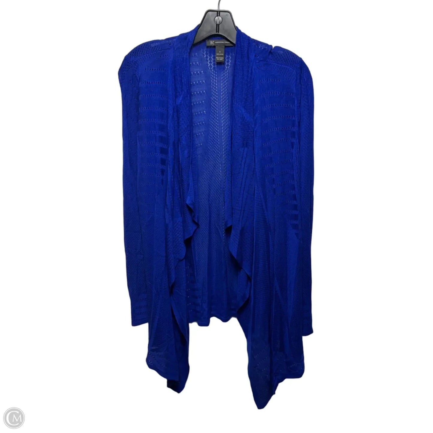 Sweater Cardigan By Inc In Blue, Size: S