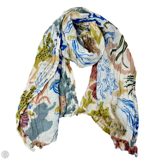 Mermaid Sea Linen Blend Long Scarf By Spartina