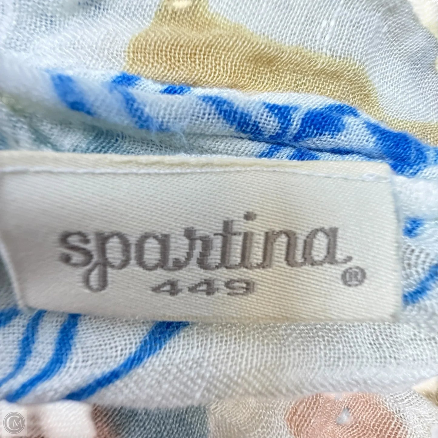 Mermaid Sea Linen Blend Long Scarf By Spartina