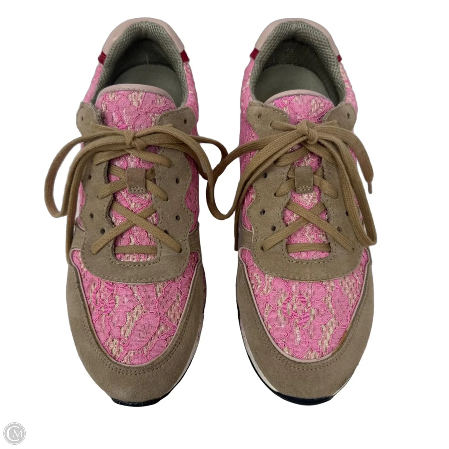 Lace Shoes Sneakers By Ash In Pink & Tan, Size: 9 (39)