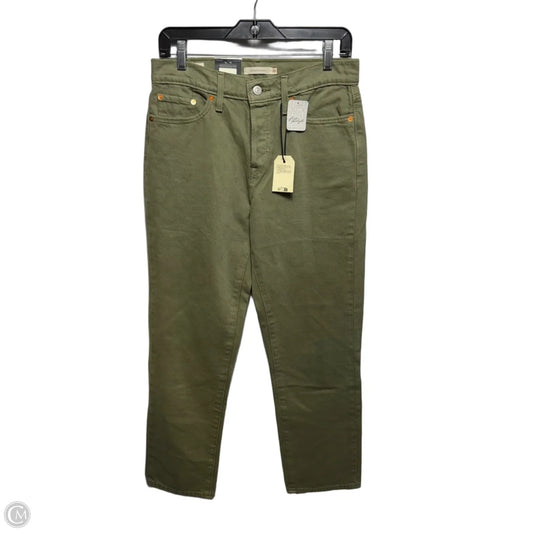 Jeans Wedgie Straight By Levis In Green Denim, Size: 8/29
