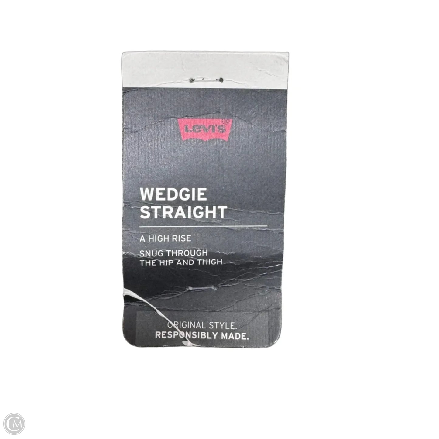 Jeans Wedgie Straight By Levis In Green Denim, Size: 8/29