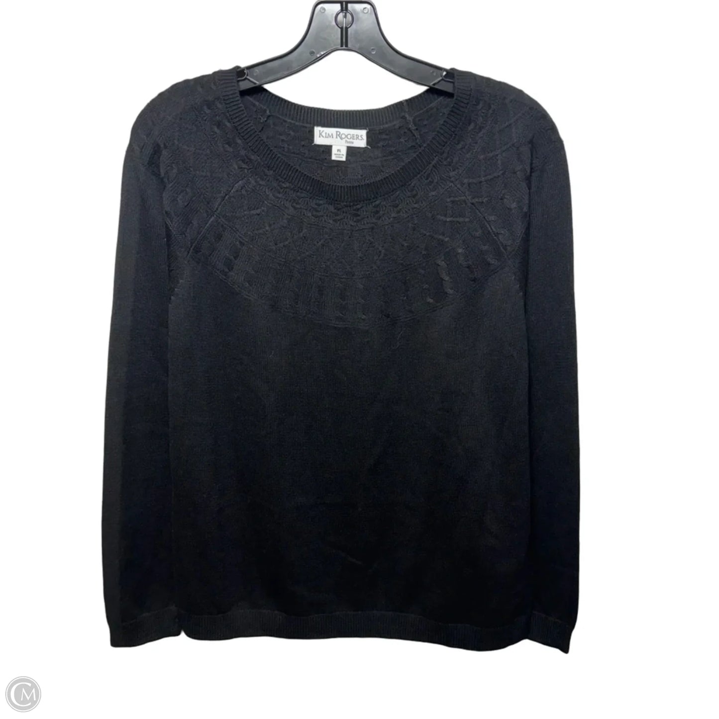 Sweater By Kim Rogers In Black, Size: Lp