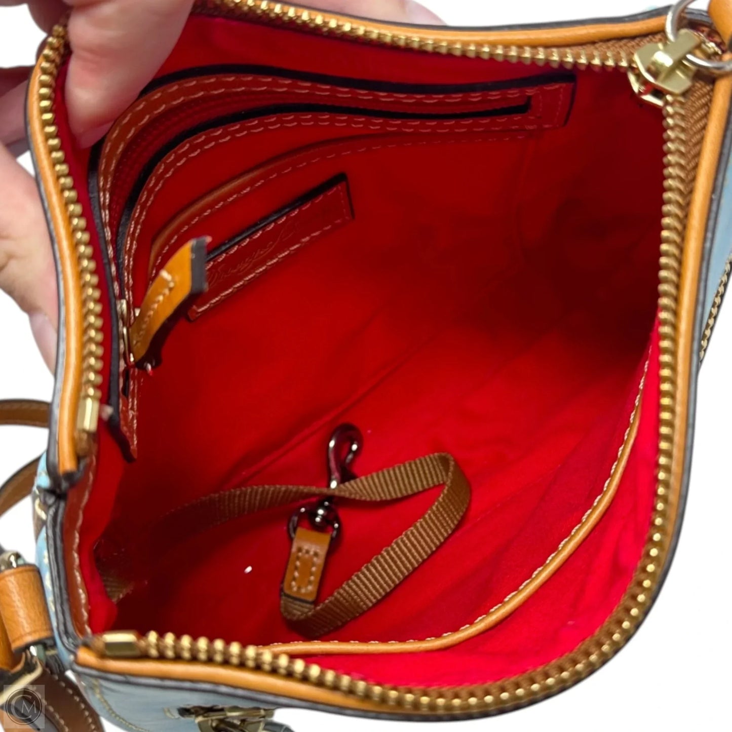 Peyton Triple Zip Crossbody Designer By Dooney And Bourke, Size: Medium