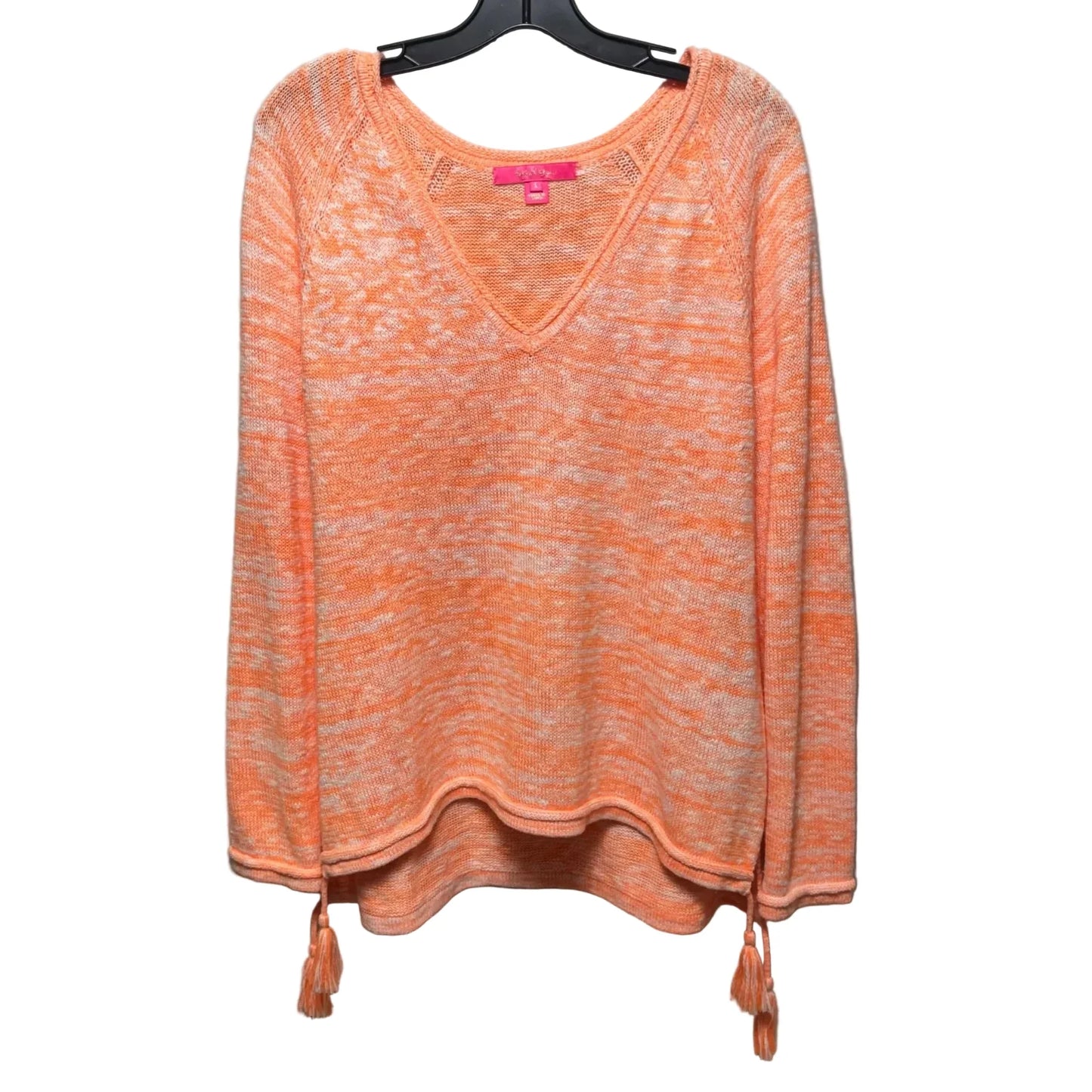 Tassel Sweater Designer By Lilly Pulitzer In Orange, Size: L