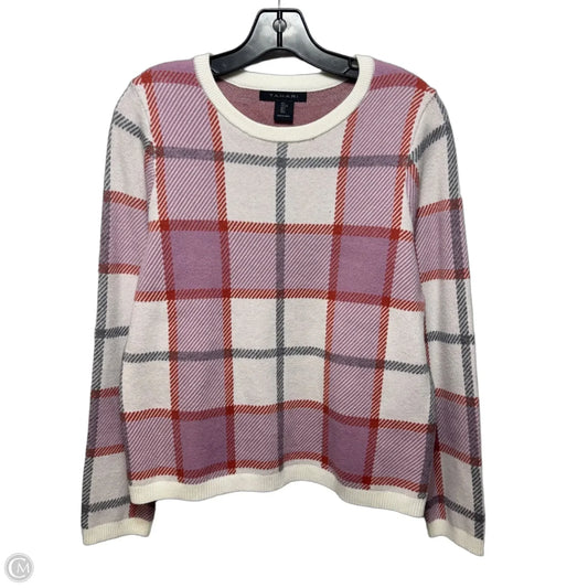 Sweater By Tahari In Multi-colored, Size: L