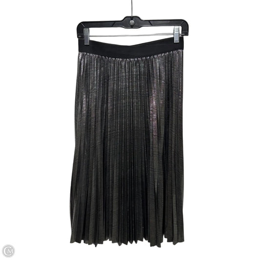 Skirt Midi By Charlie Paige In Silver, Size: M