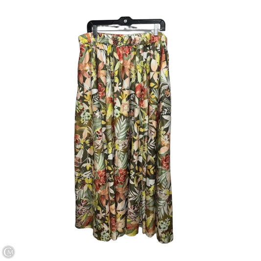 Skirt Maxi By Cato In Floral Print, Size: 18/20