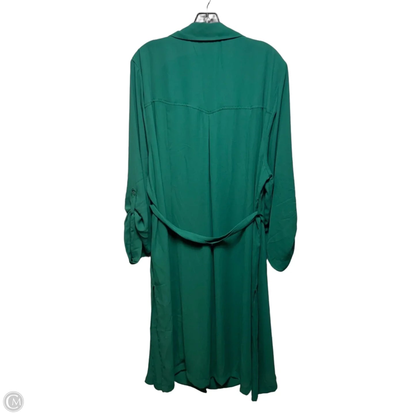 Trench Dress Casual Maxi By Torrid In Green, Size: 3x