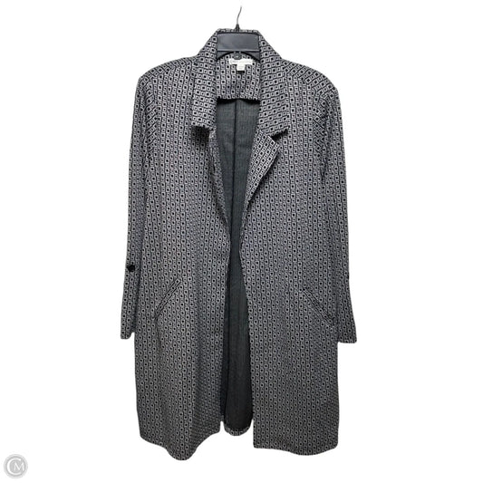 Coat Other By Cato In Black & Grey Geometric, Size: 22/24