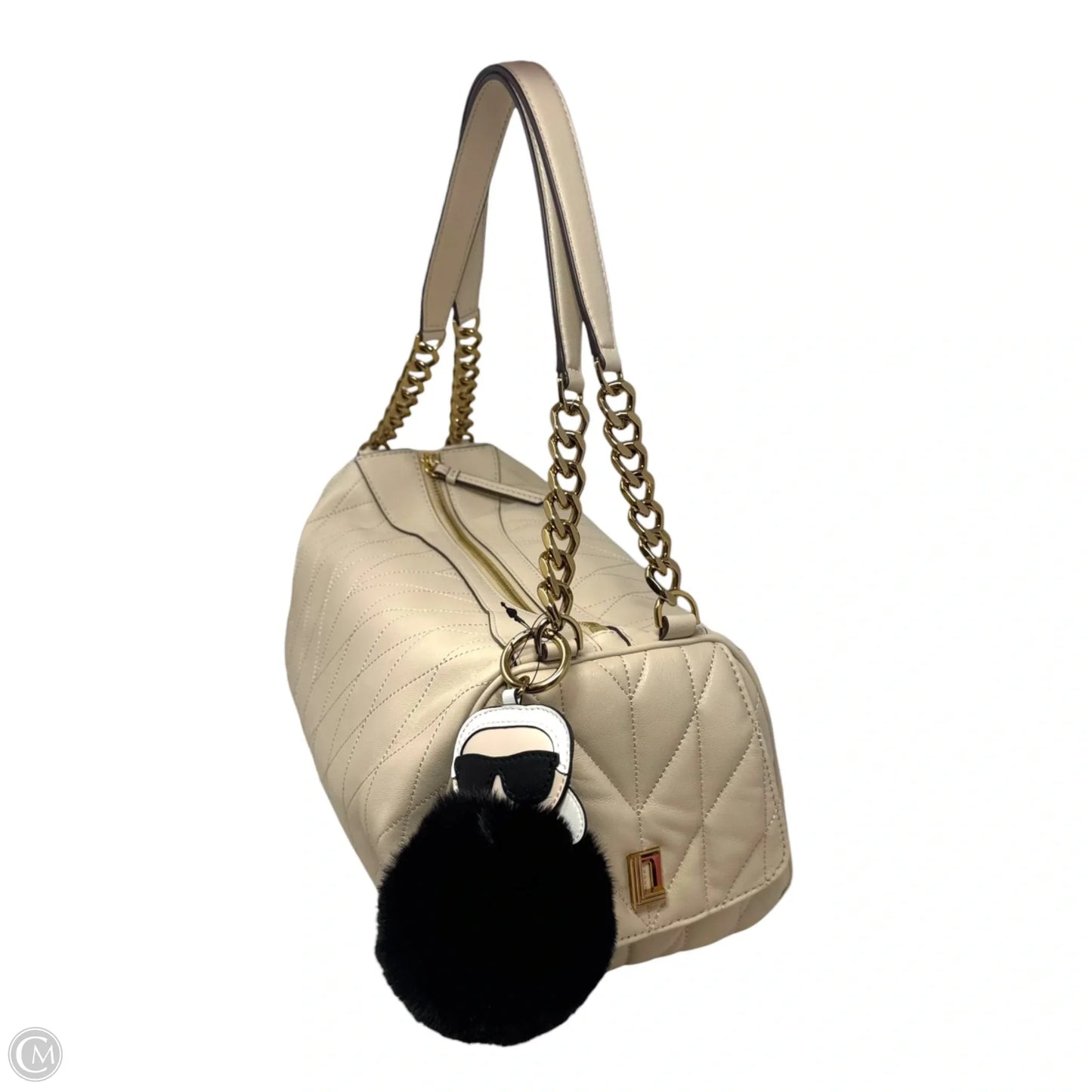 Lafayette Satchel Handbag Designer By Karl Lagerfeld, Size: Medium