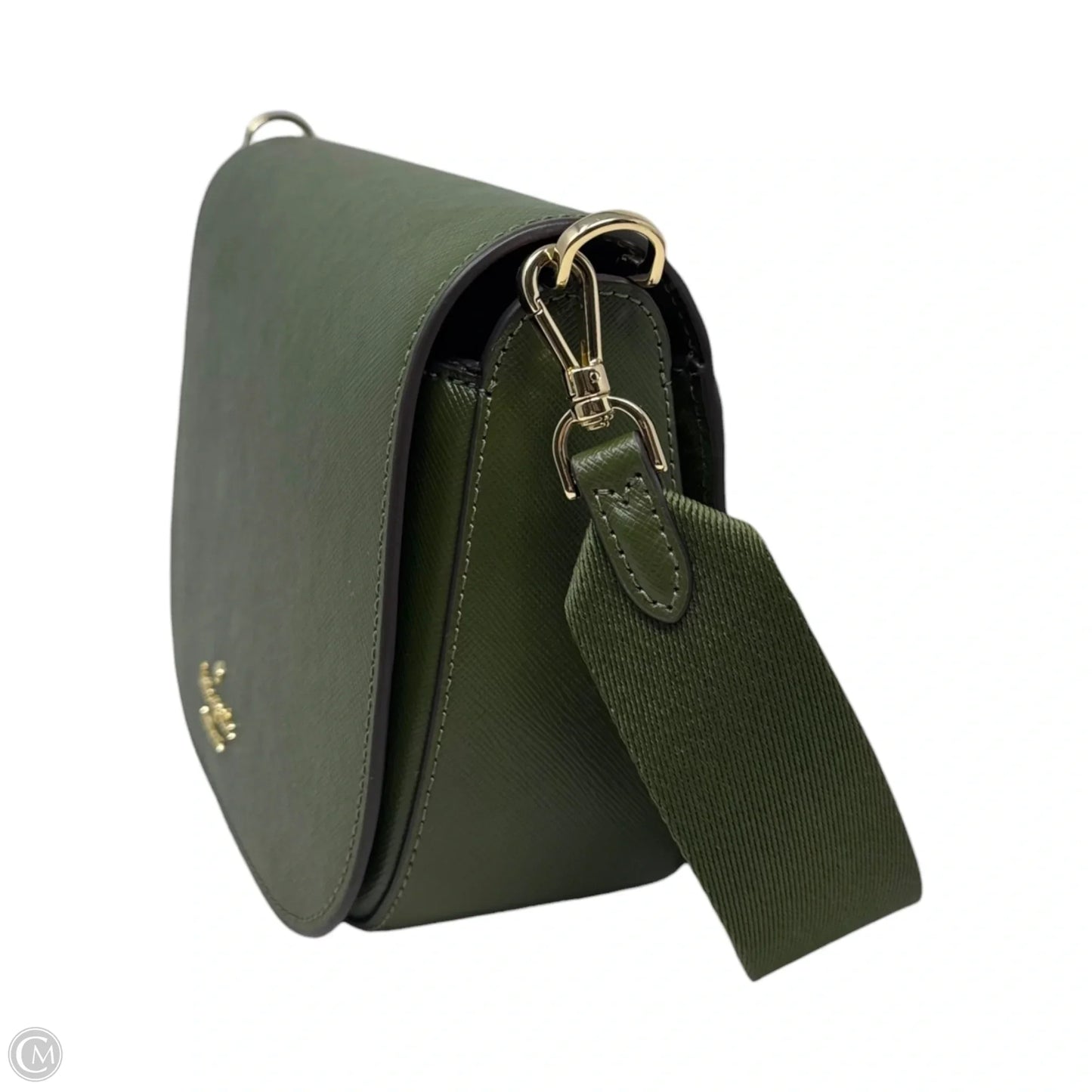 Madison Saffiano Leather Saddle Bag Designer By Kate Spade, Size: Medium