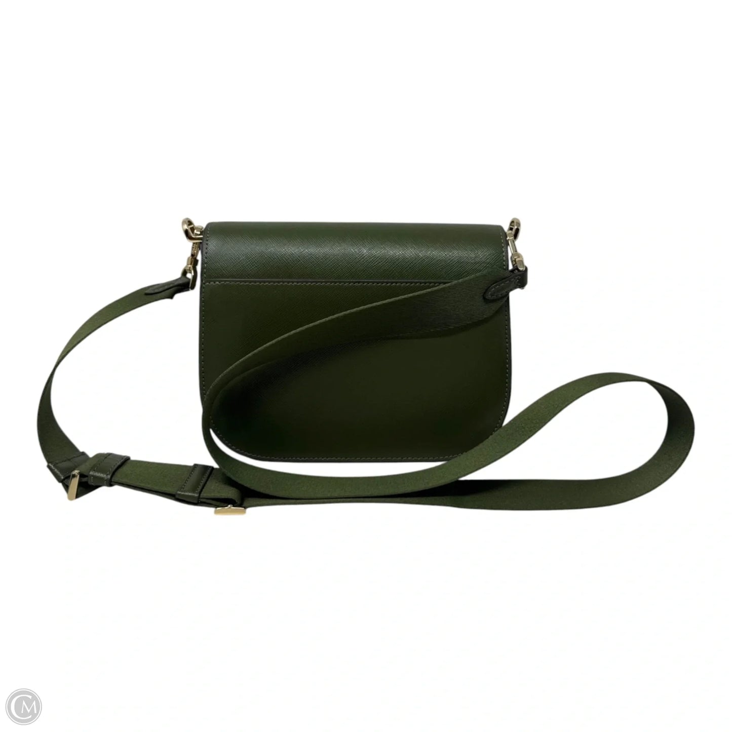 Madison Saffiano Leather Saddle Bag Designer By Kate Spade, Size: Medium