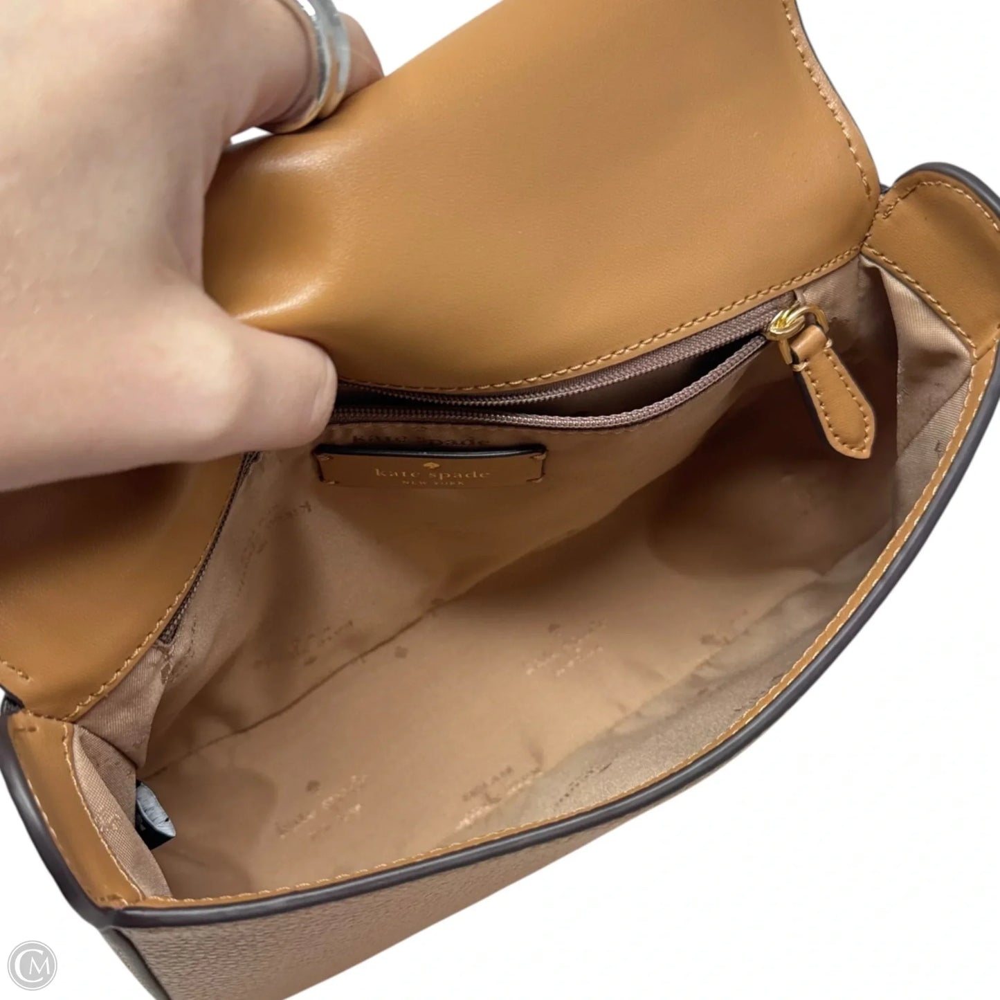 Kyla Pebbled Leather Top Handle Bag Designer By Kate Spade, Size: Medium