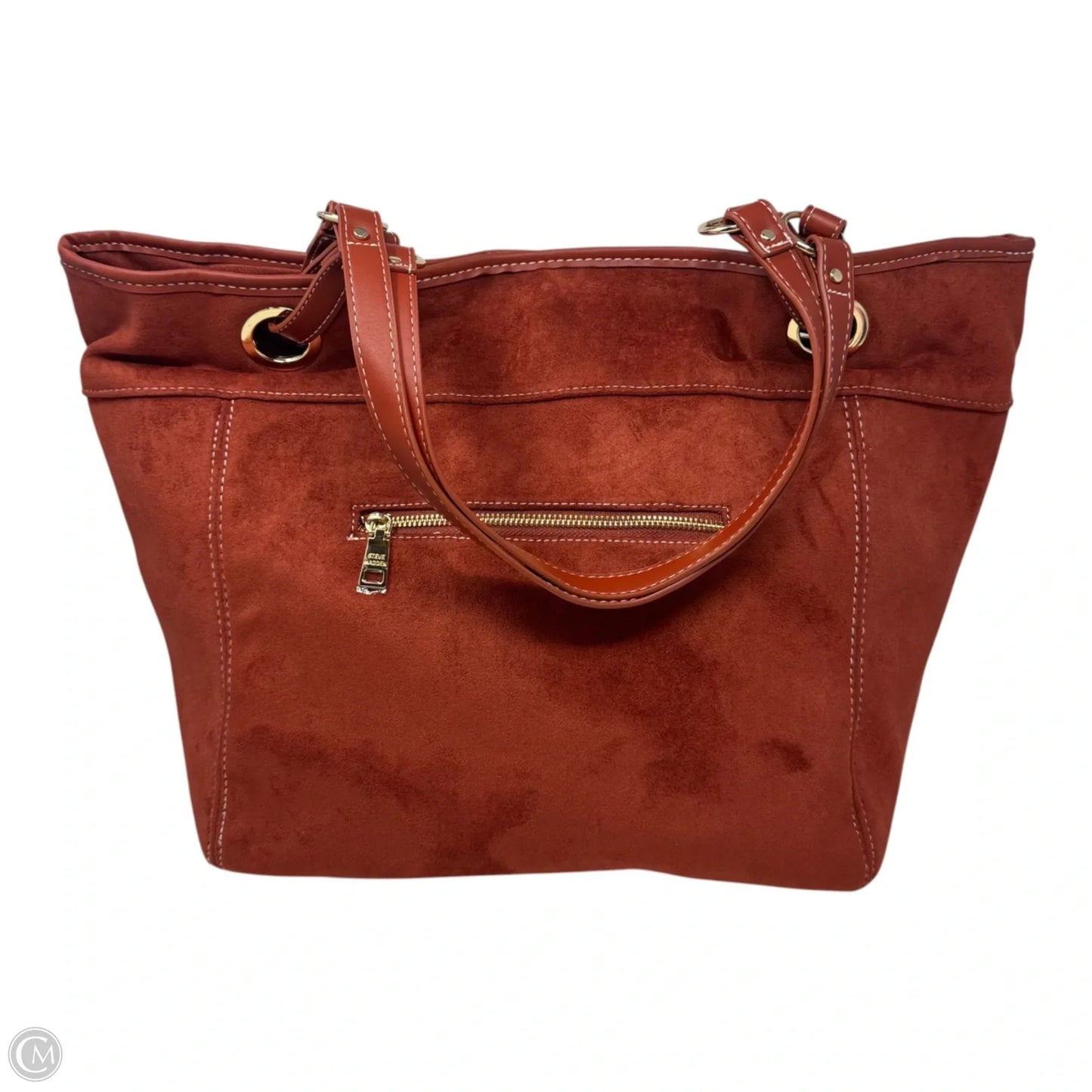 Faux Suede Tote By Steve Madden, Size: Large