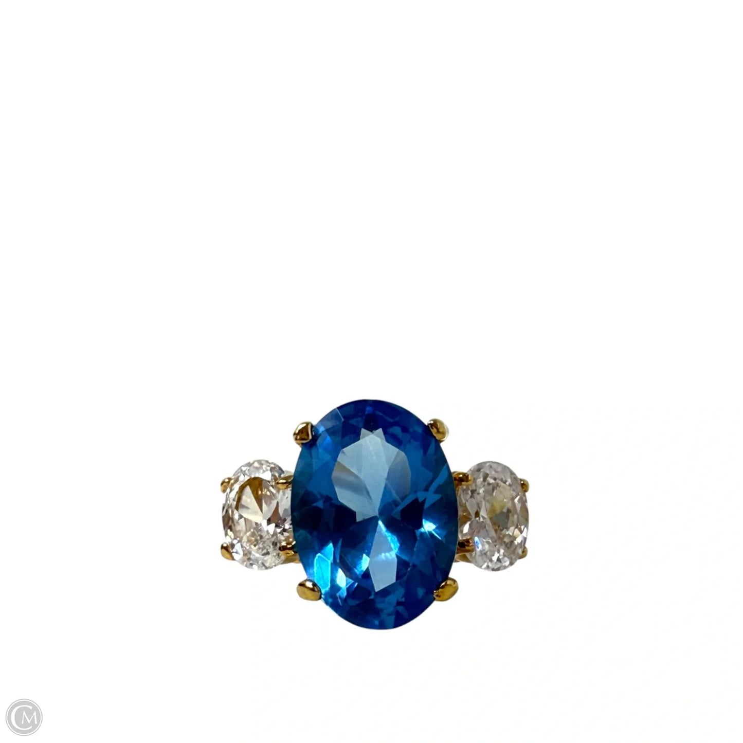 Three Stone Statement Ring, Size: 8.5