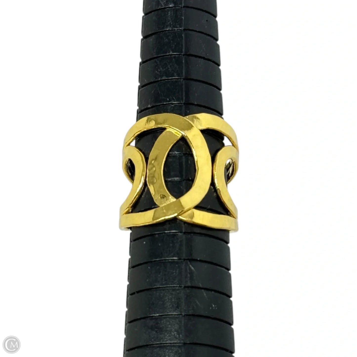 Made In Mexico Hammered 18K Gold Plated Brass Wrap Ring, Size: 7