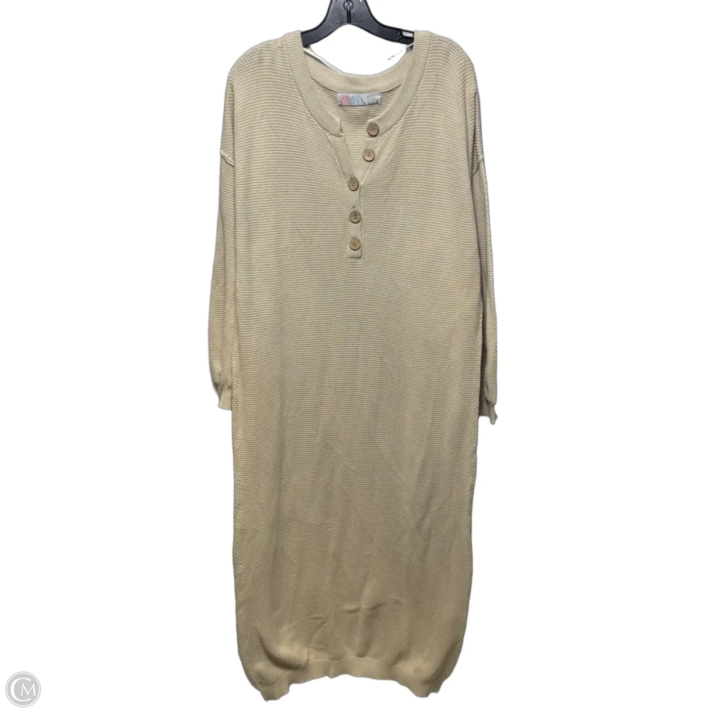 Hailee Sweater Midi Dress By Free People Beach In Tan, Size: L