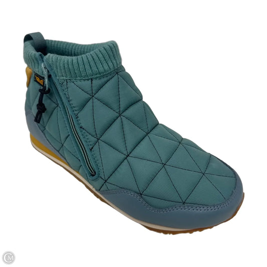 Ember Quilted Boots Shoes Flats By Teva In Teal, Size: 8