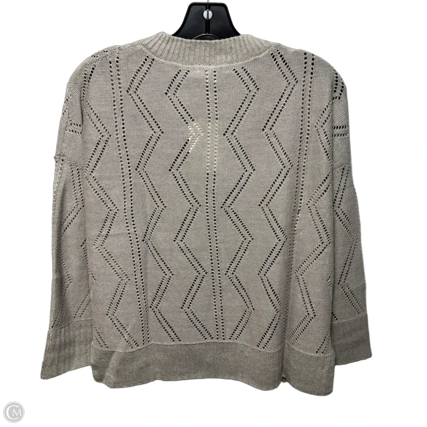 Linen Sweater By Kinross In Flax, Size: S