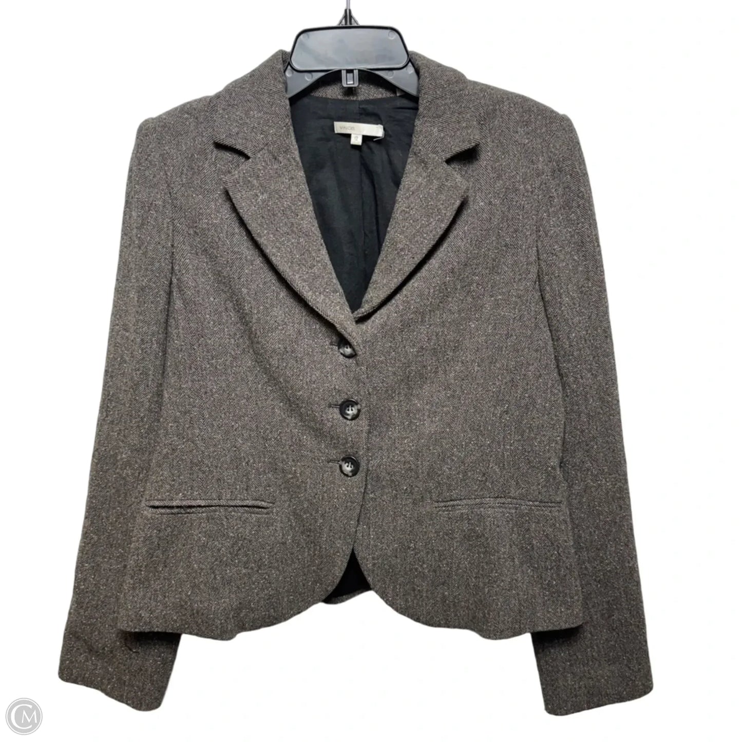Wool Blend Blazer By Vince In Brown, Size: 12