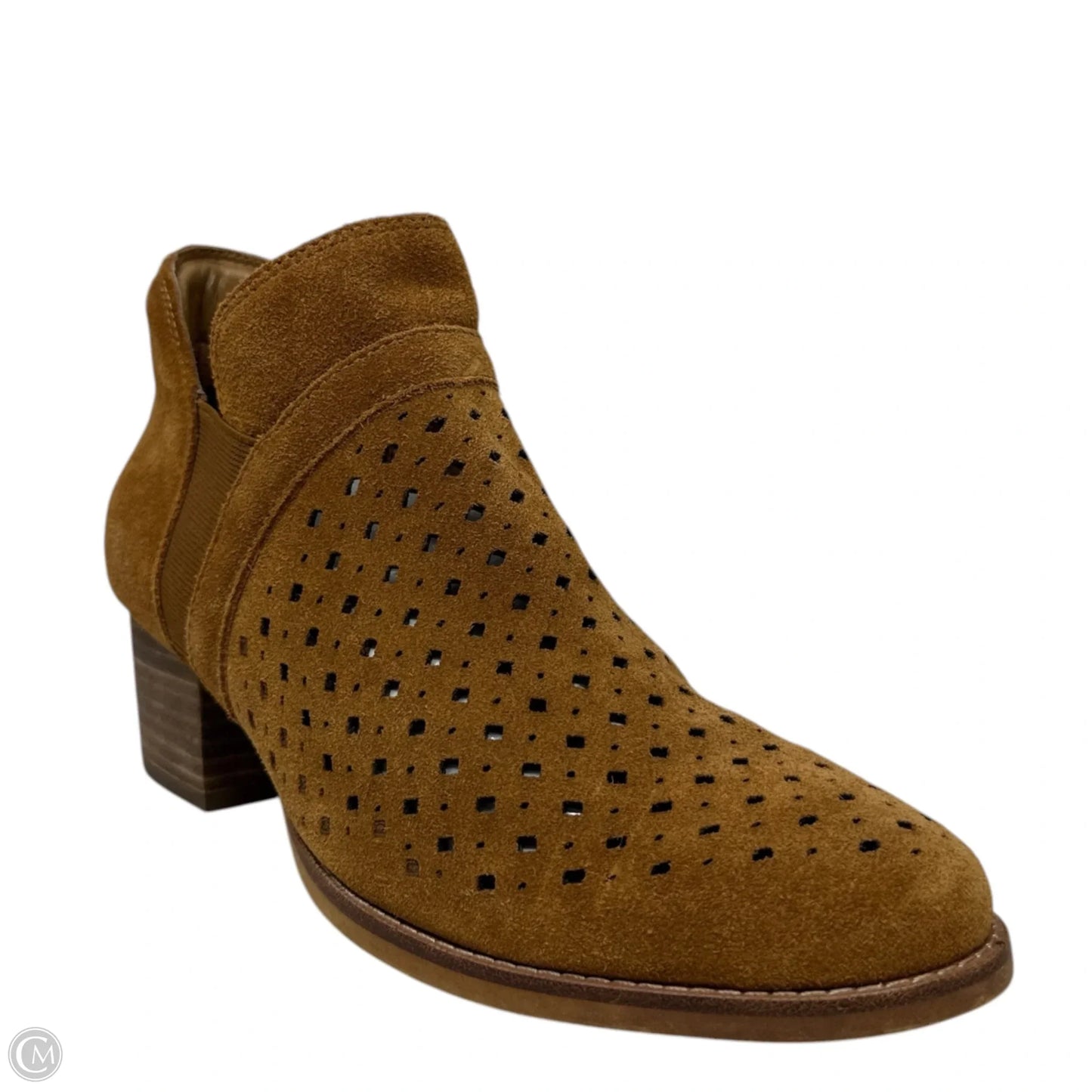 Keren Suede Ankle Booties By Earth In Tan, Size: 8.5
