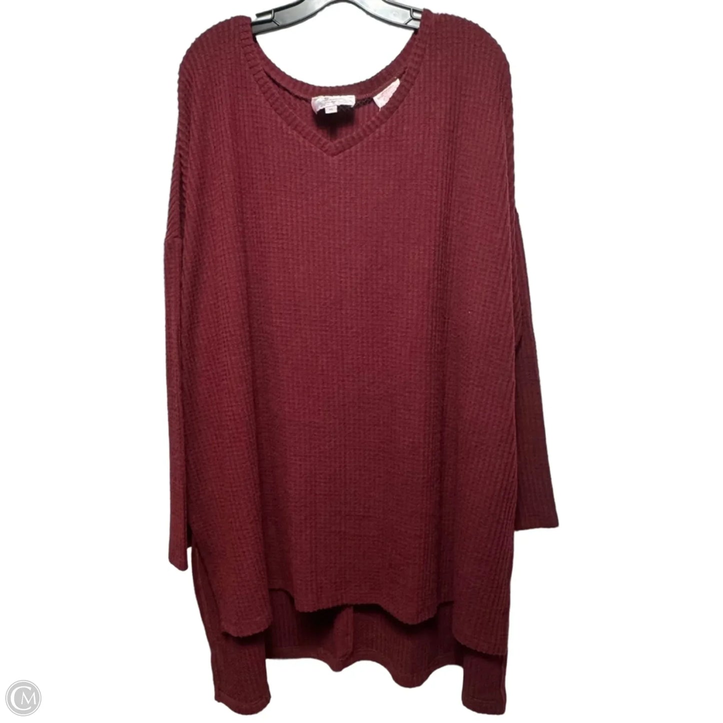 Top Long Sleeve Basic By Panhandle In Red, Size: Xl