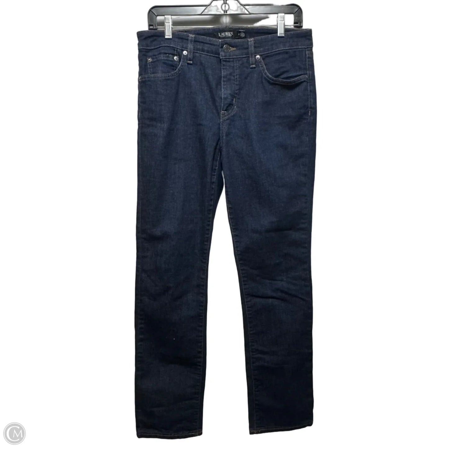 Straight Jeans By Lauren By Ralph Lauren In Blue Denim, Size: 8