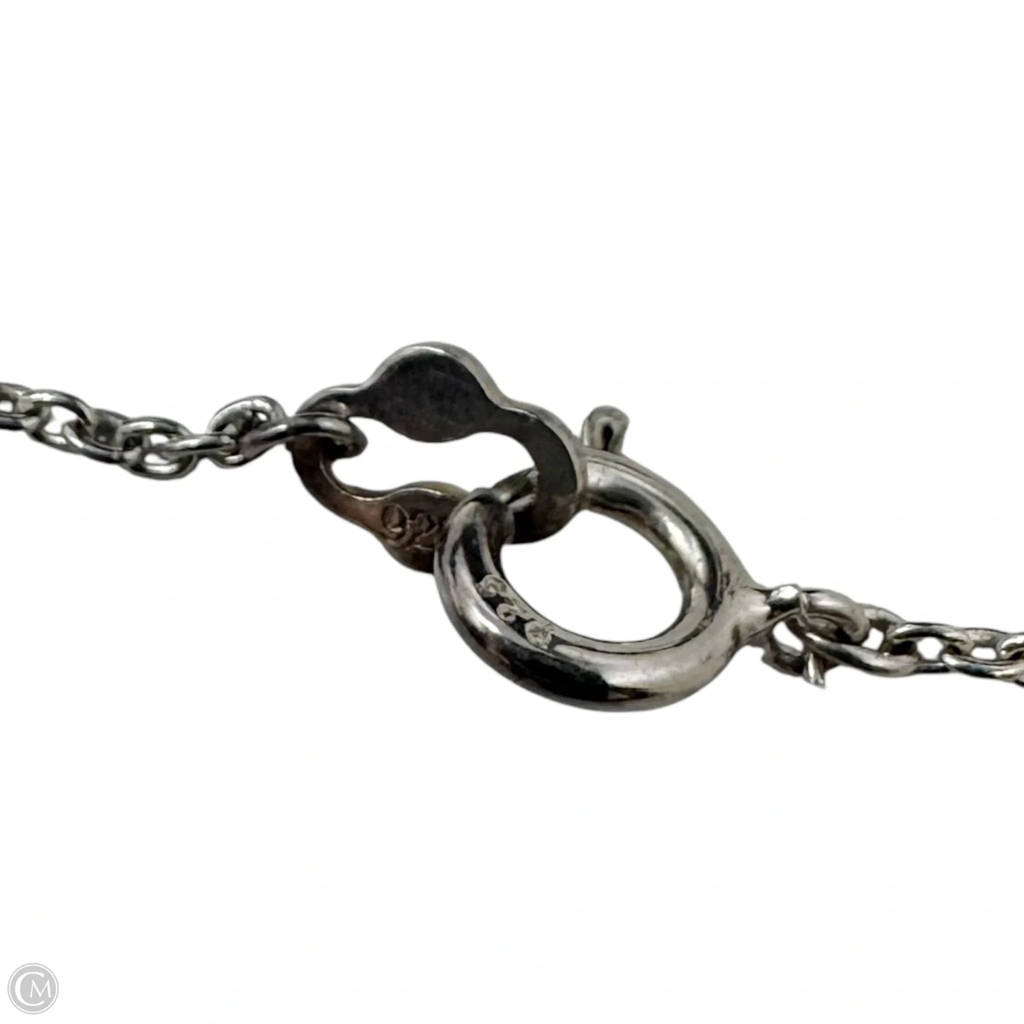 CZ & Sterling Silver Heart Necklace