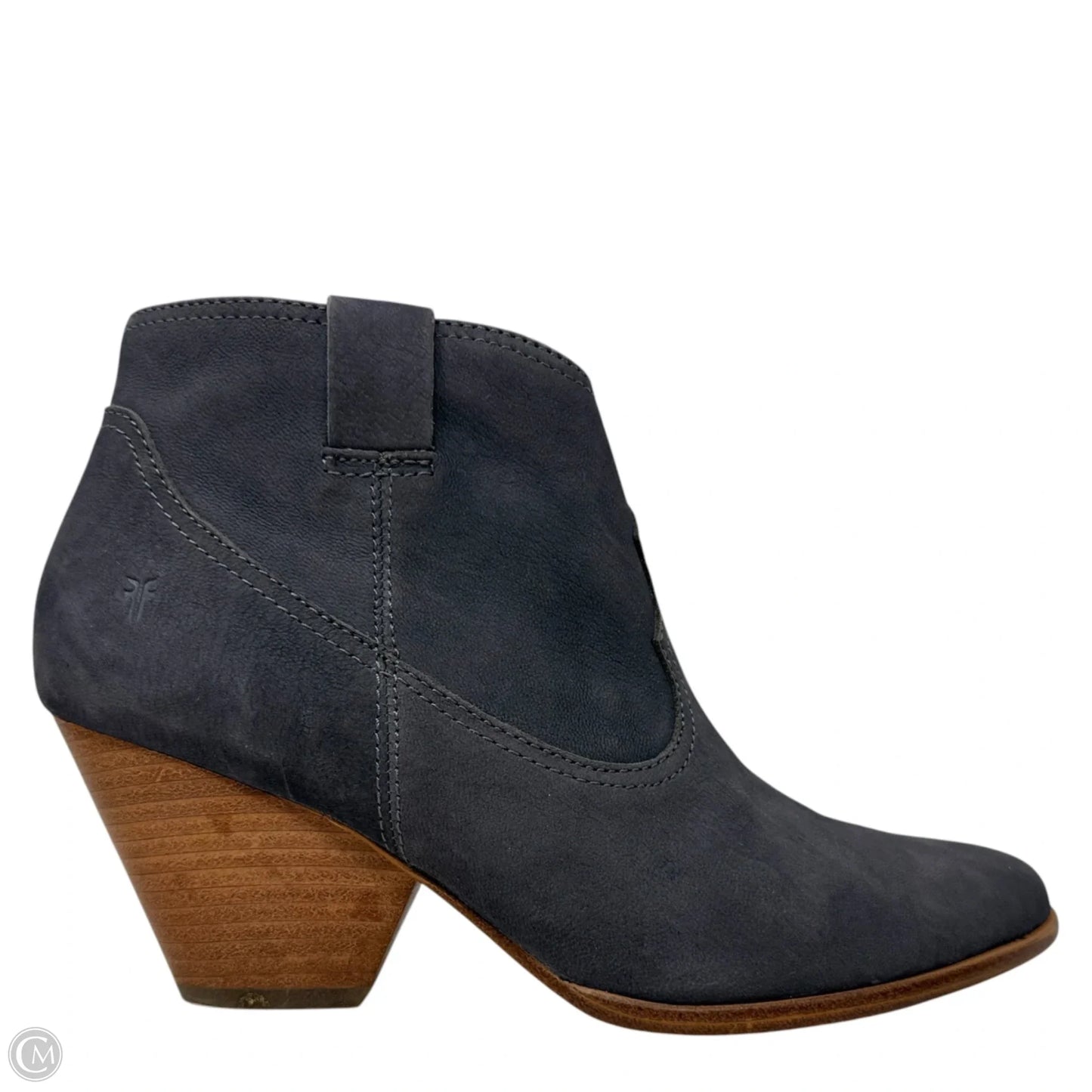 Reina Suede Booties Designer By Frye In Grey, Size: 8.5