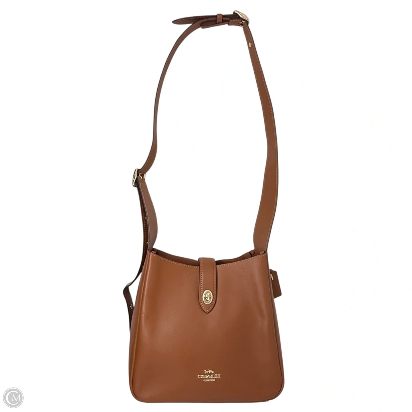 Hadley Smooth Leather Crossbody Bag Designer By Coach, Size: Medium