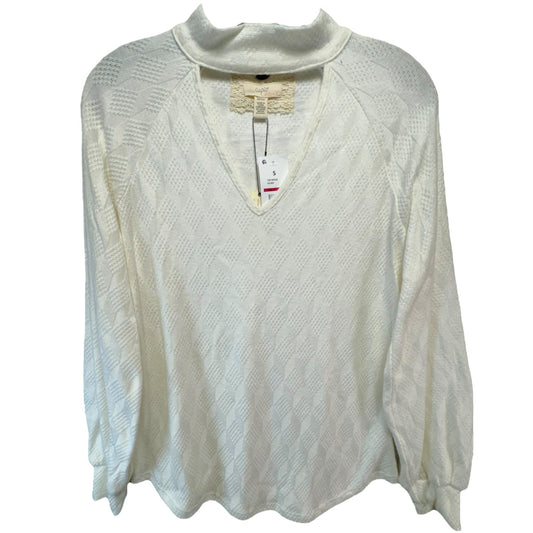 Top Long Sleeve By Cupio In Cream, Size: Medium