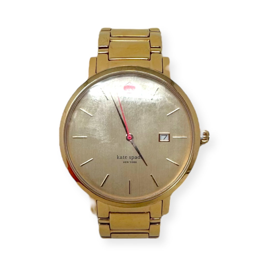 Gramercy Grand Bracelet Watch - Rose Gold Plate Designer By Kate Spade