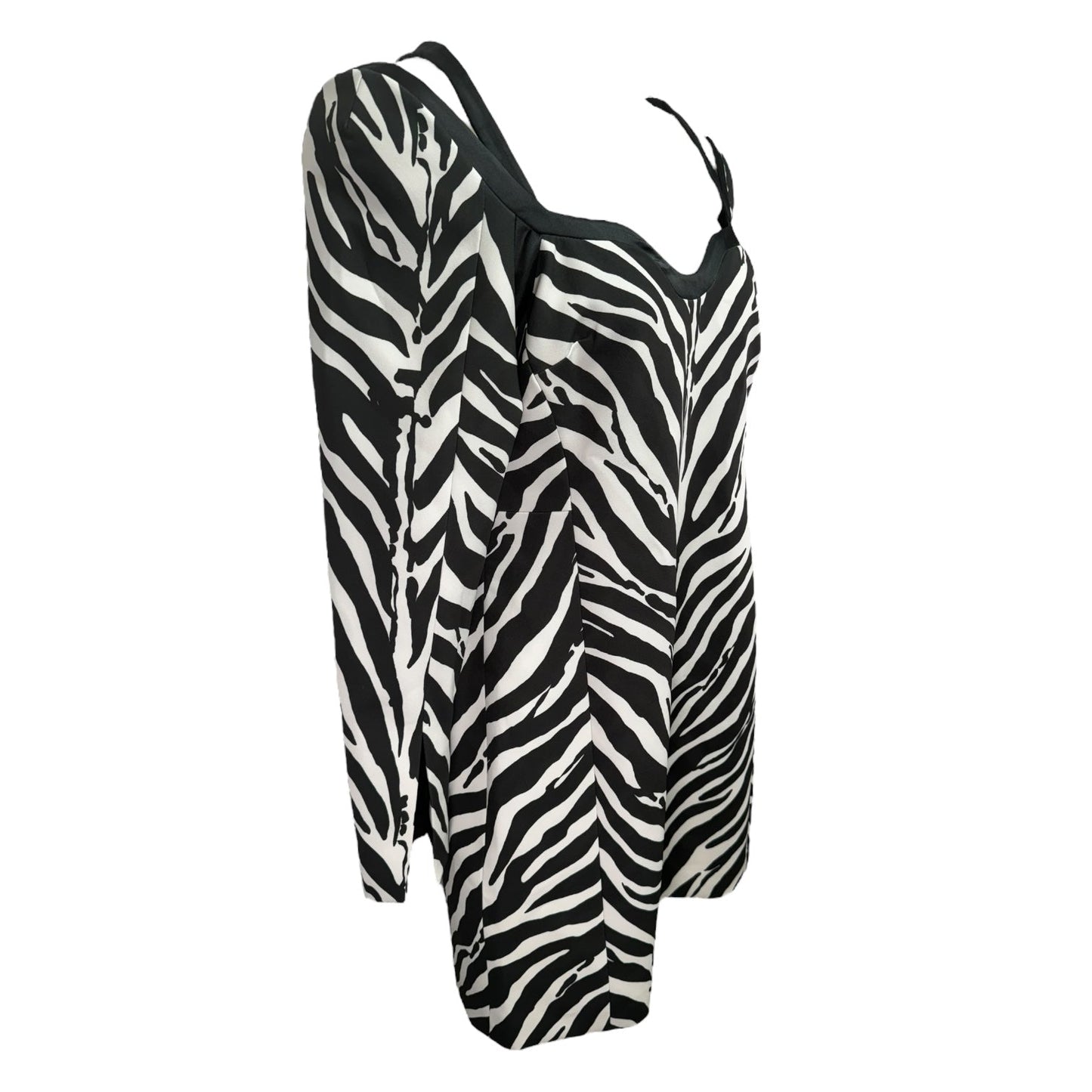 Zebra Printed Sleeved Mini Dress
Designer Karen Millen, Size 12