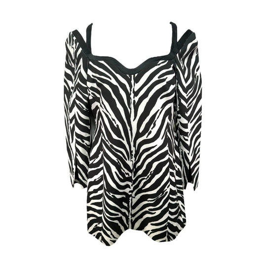 Zebra Printed Sleeved Mini Dress
Designer Karen Millen, Size 12