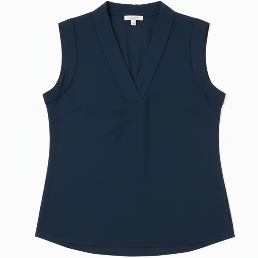 Top Sleeveless By Calvin Klein In Navy, Size: Xs