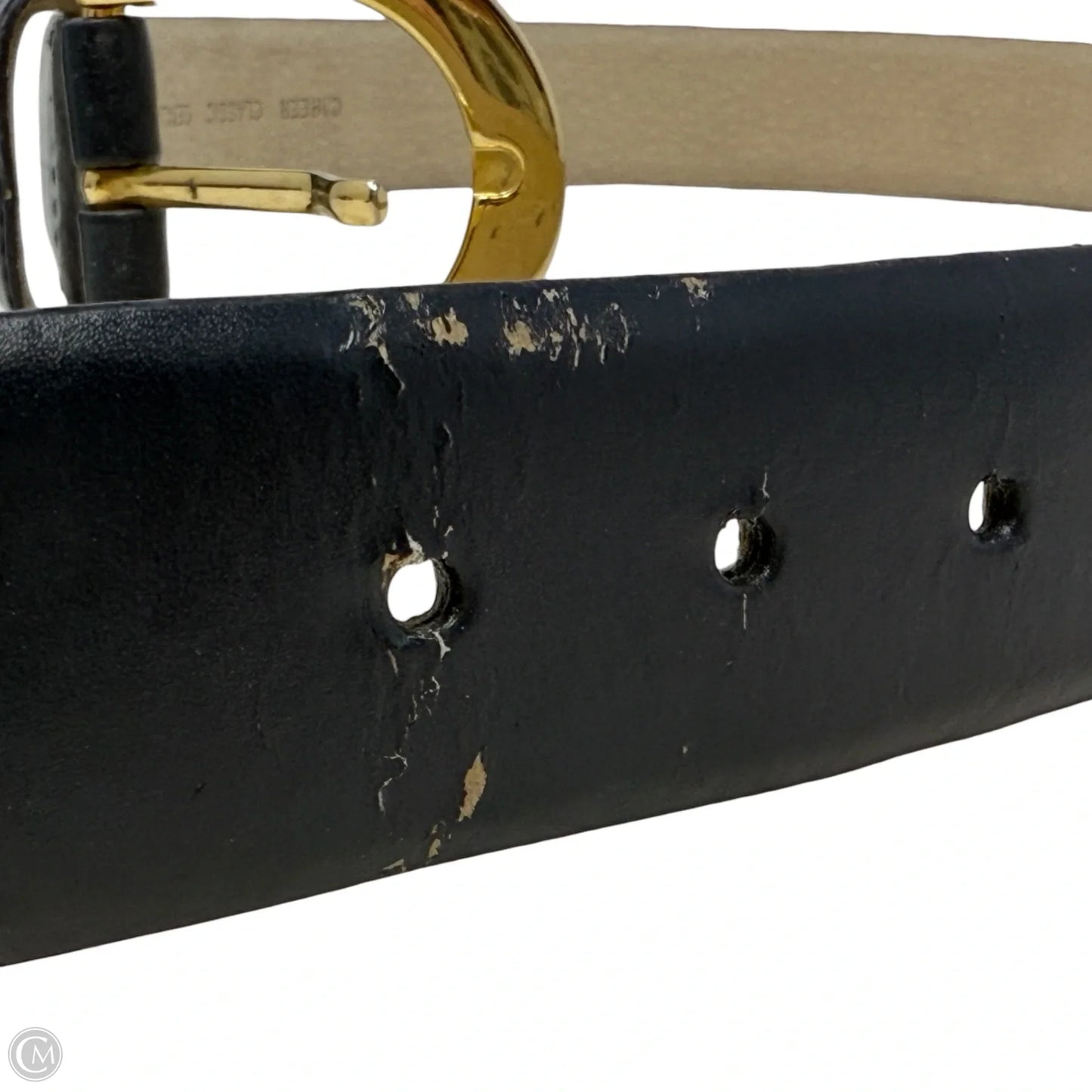 Career Classic Leather Lined Belt In Navy By Clothes Mentor