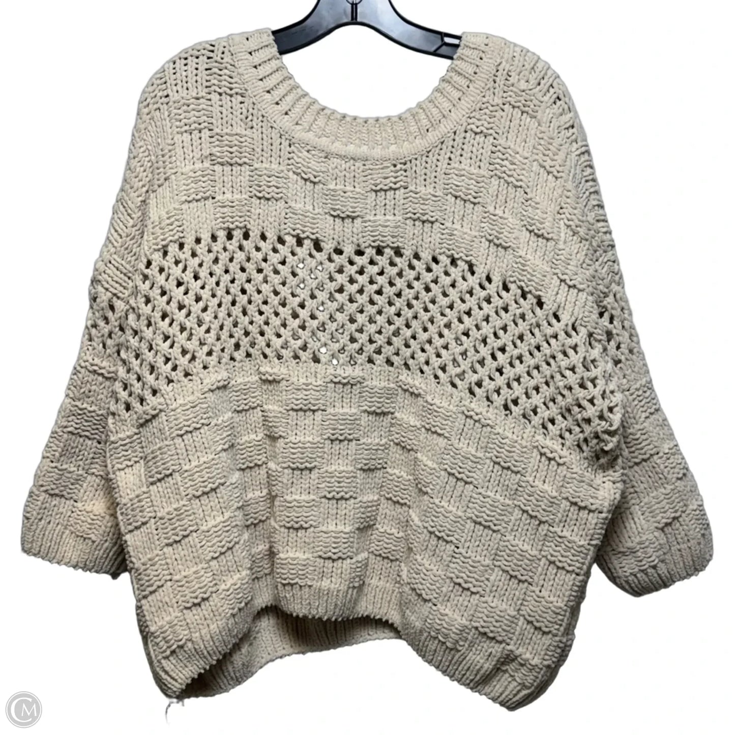 Sweater By Moth In Cream, Size: L