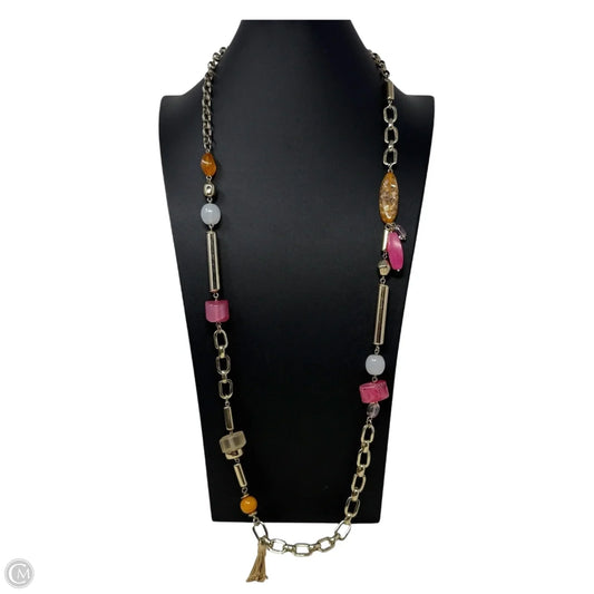Multi Bead Station Necklace By Chicos