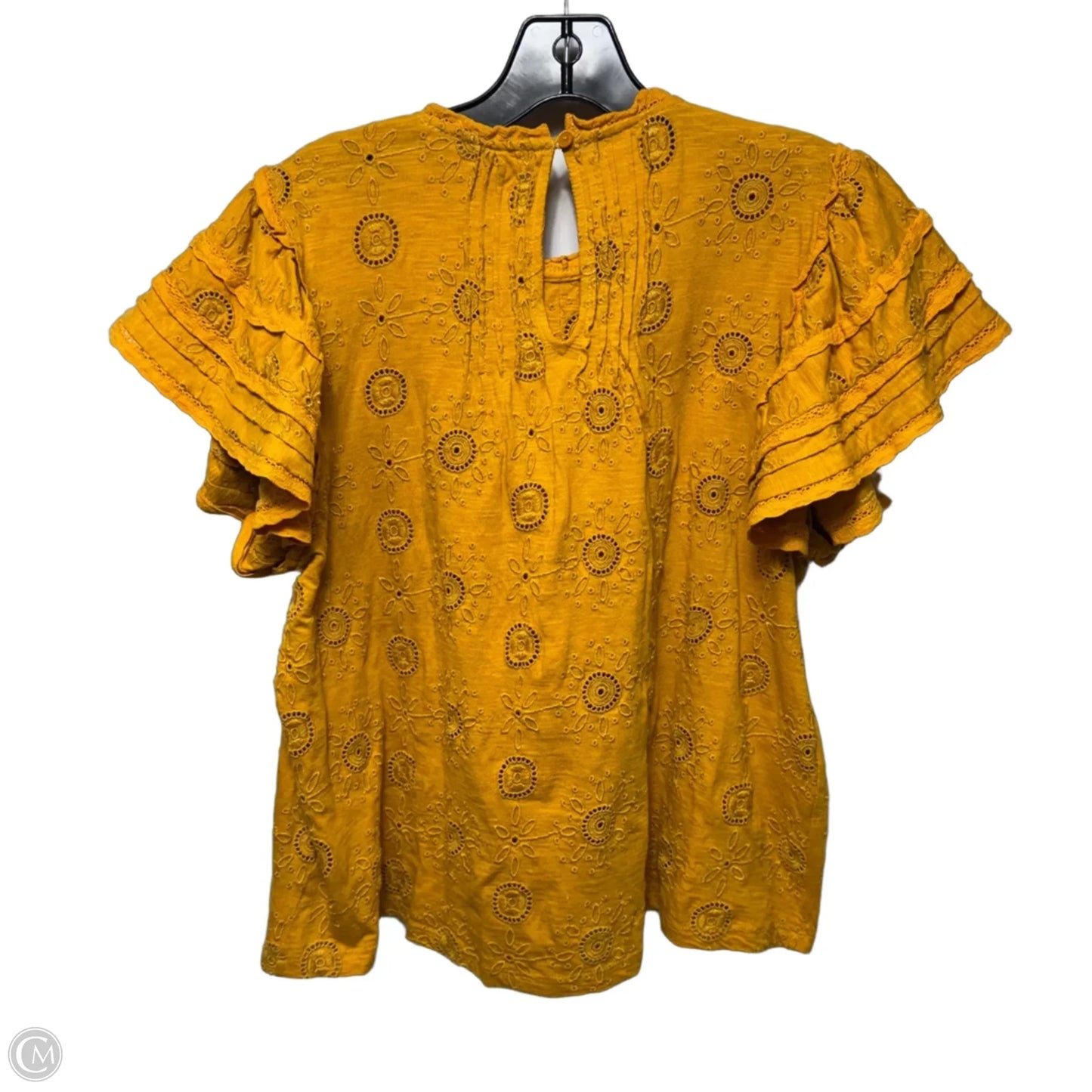 Top Short Sleeve By Forever That Girl In Yellow, Size: S