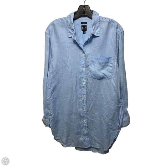 Linen Weekend Tunic By Gap In Blue, Size: Xs