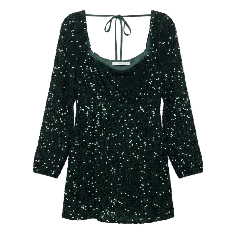 Sequin Party Dress By Altard State In Green, Size: XL